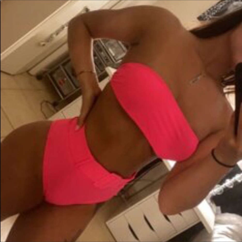 Pink Small Green Med-Large Sexy High Waist 2 Piece.                           B3 - Picture 4 of 11